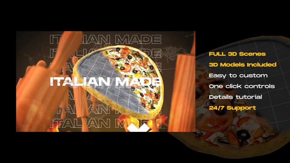 Real 3D Pizza Modern Promo Videohive 34630592 After Effects Image 10