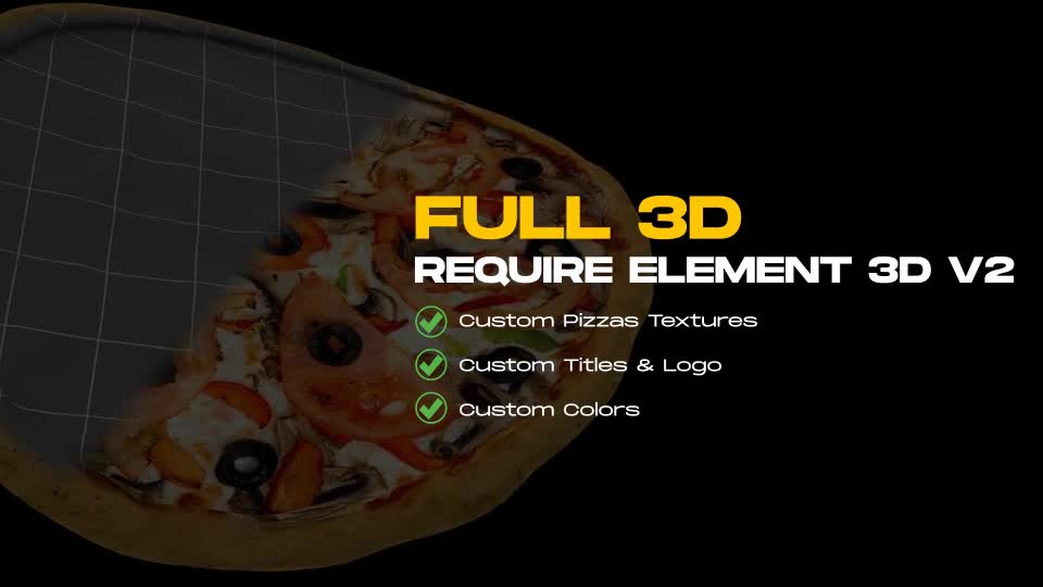 Real 3D Pizza Modern Promo Videohive 34630592 After Effects Image 2