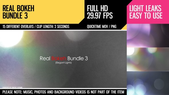 Real Bokeh Bundle 3 (Elegant Lights) - Download Videohive 4635319