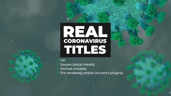 Real Coronavirus Titles - Download Videohive 26182866