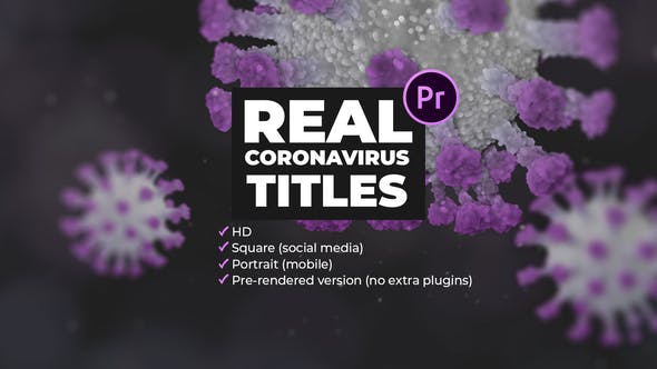 Real Coronavirus Titles for Premiere Pro - Videohive 26291857 Download