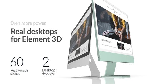 Real Desktops for Element 3D - Download Videohive 41584748