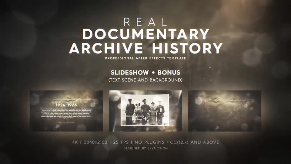 Real Documentary Archive History Videohive 42044293 After Effects Image 1