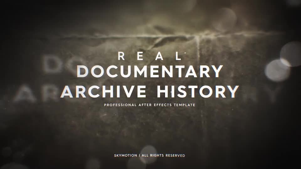 Real Documentary Archive History Videohive 42044293 After Effects Image 2