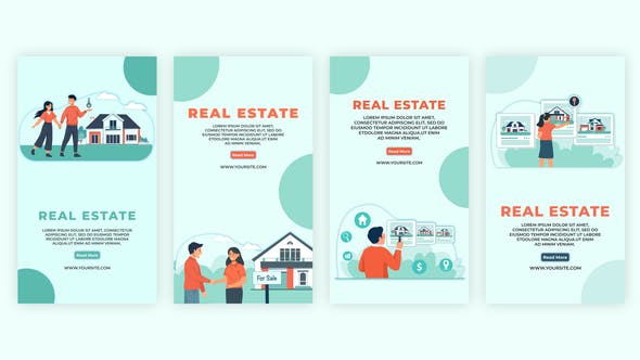 Real Estate Animation Scene Pack - 36978124 Videohive Download