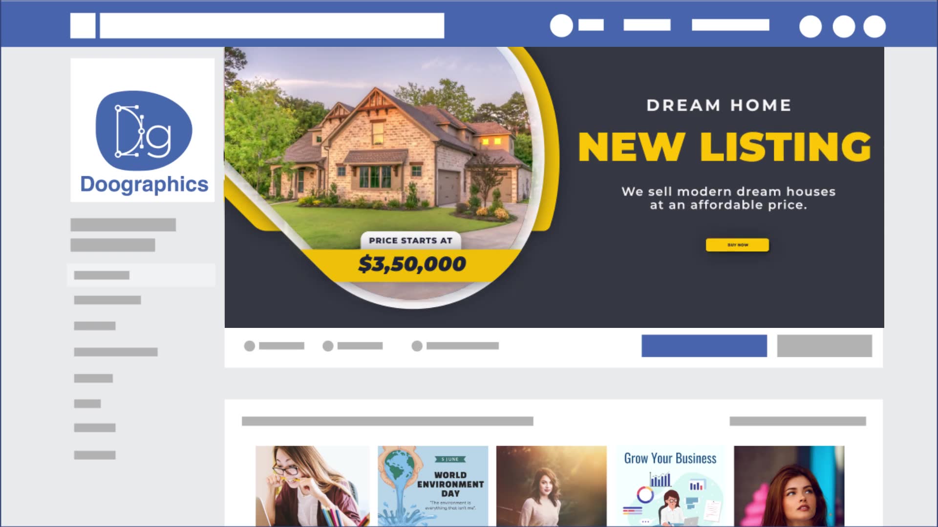 Real Estate Facebook Cover Videohive 32796672 After Effects Image 2