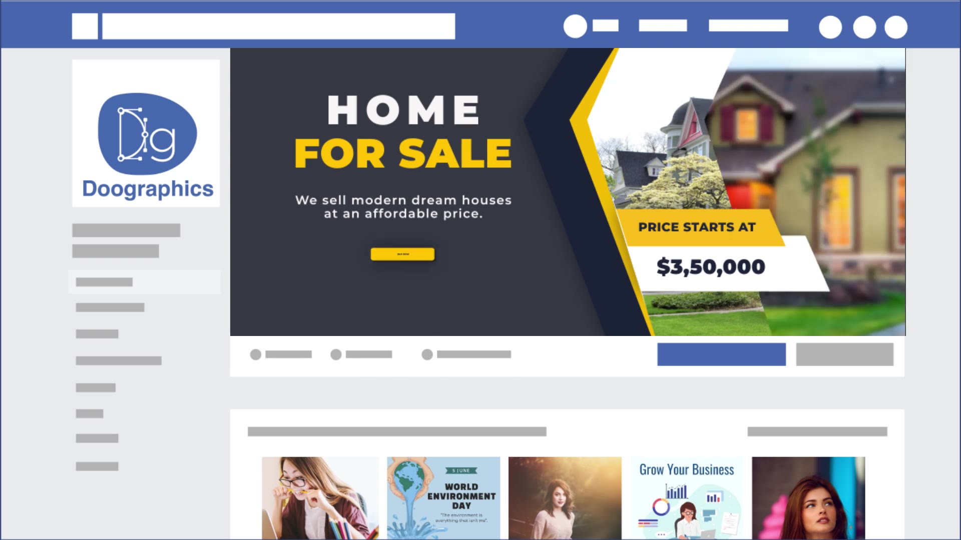 Real Estate Facebook Cover Videohive 32796672 After Effects Image 3