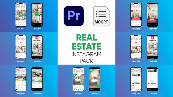 Real Estate Instagram Pack For Premiere Pro - 39146740 Download Videohive