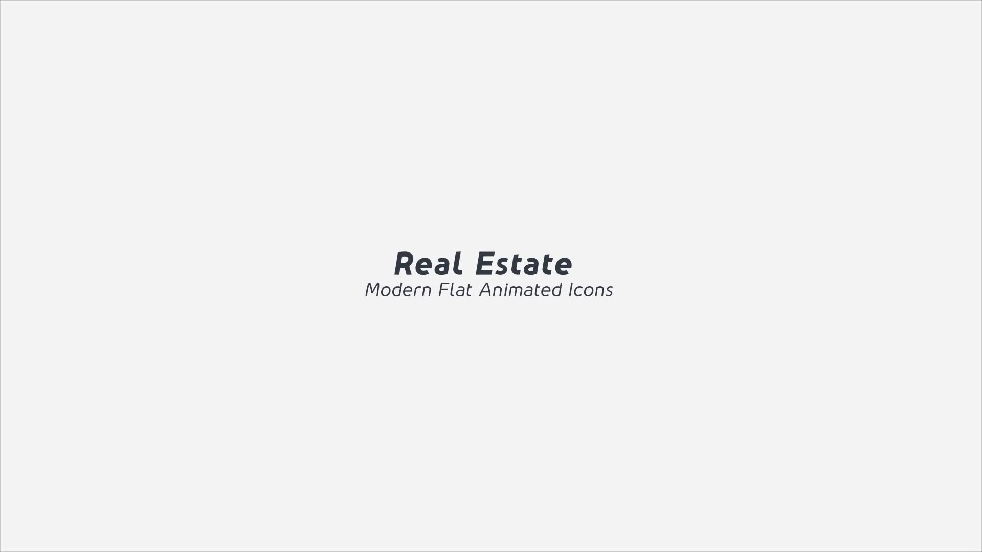 Real Estate Modern Flat Animated Icons Mogrt Videohive 33520768 Premiere Pro Image 1