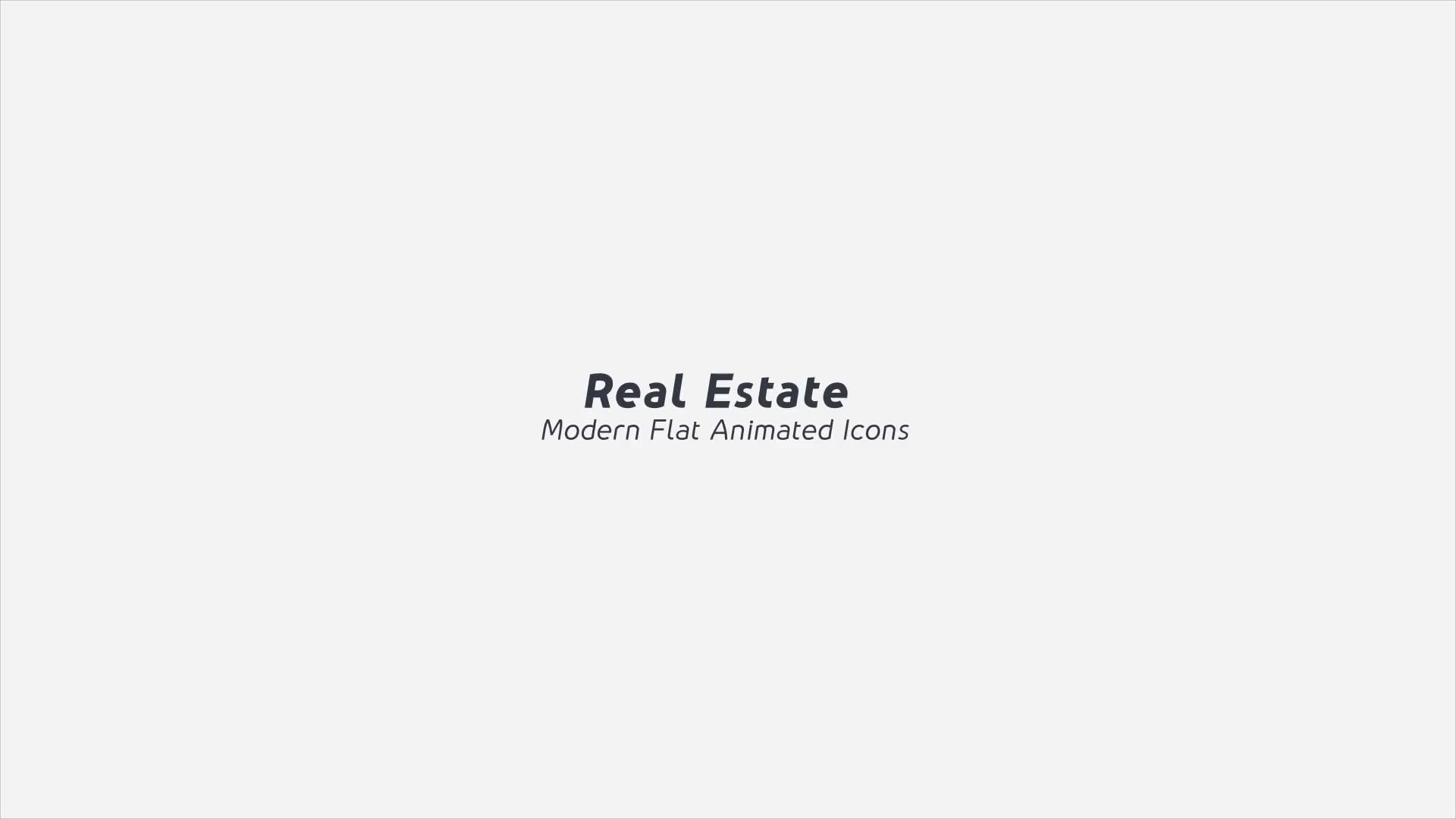 Real Estate Modern Flat Animated Icons Videohive 26208554 After Effects Image 1