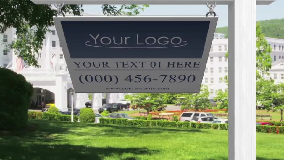 Real Estate Sign Logo After Effects Template Videohive 21470247 After Effects Image 1
