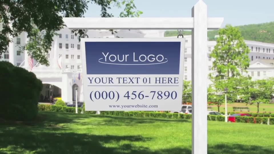 Real Estate Sign Logo After Effects Template Videohive 21470247 After Effects Image 2