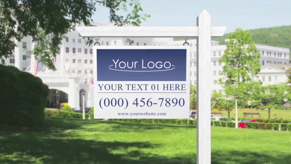 Real Estate Sign Logo After Effects Template Videohive 21470247 After Effects Image 3