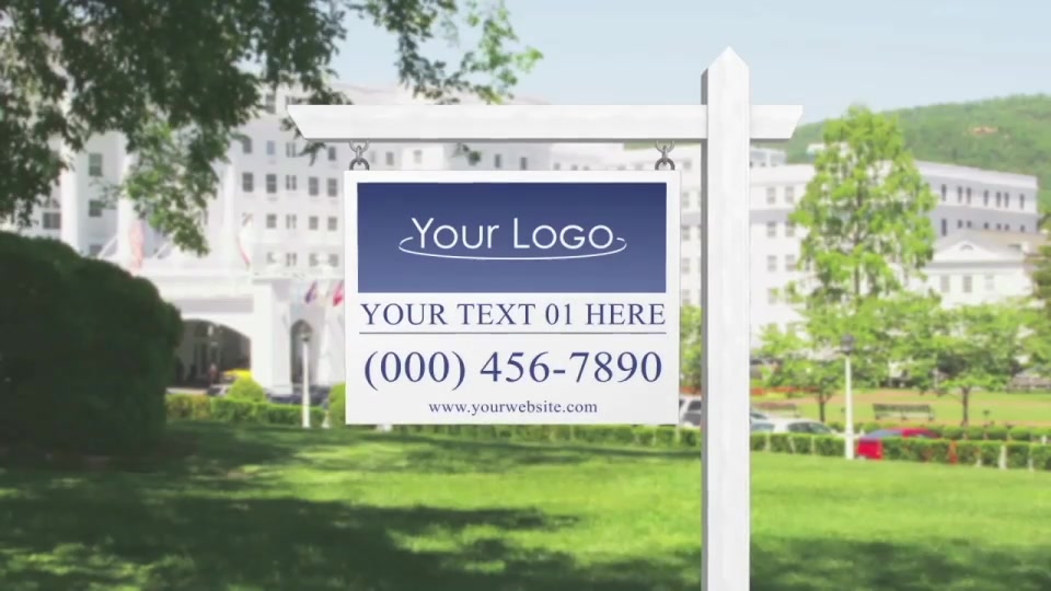 Real Estate Sign Logo After Effects Template Videohive 21470247 After Effects Image 4