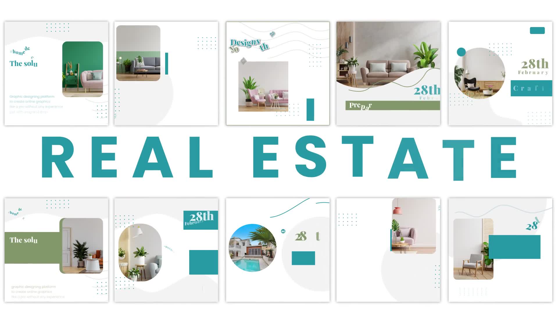 Real Estate Social Media Post Pack Videohive 34056388 After Effects Image 1