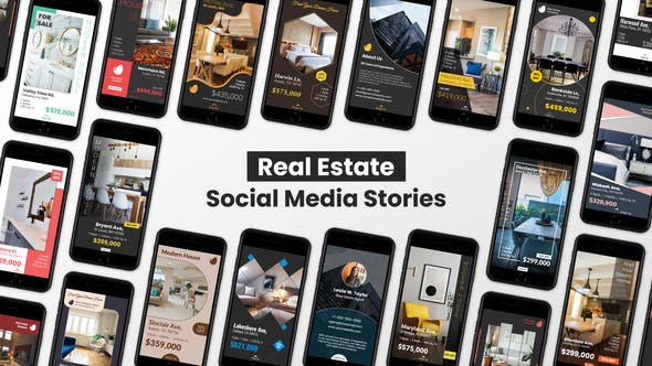 Real Estate Social Media Stories for Instagram, Facebook, Snapchat - 28409903 Download Videohive