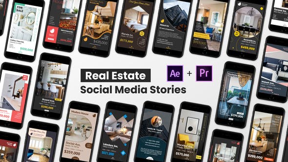 Real Estate Social Media Stories for Instagram / Facebook / Snapchat – Premiere Pro - Download Videohive 28520808