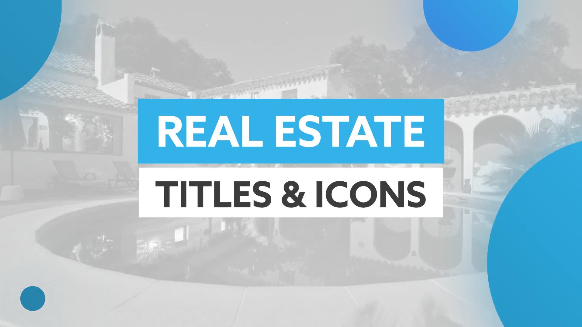Real Estate Titles & Icons For Final Cut Pro X Videohive 38430733 Apple Motion Image 1