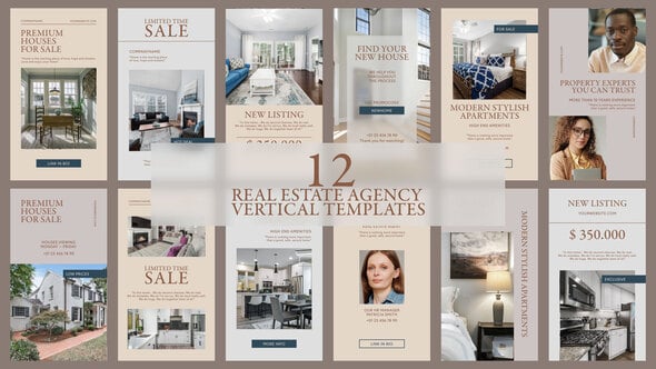 Real Estate Vertical Video Templates Pack - Videohive Download 52871027