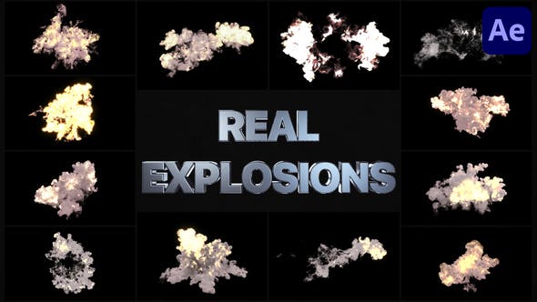 Real Explosions | After Effects - 33635582 Download Videohive