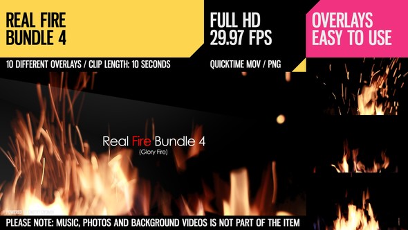 Real Fire Bundle 4 - Download Videohive 6828884