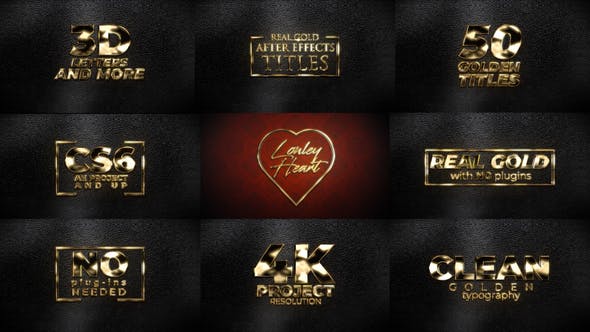 Real Gold Titles - 31630147 Download Videohive