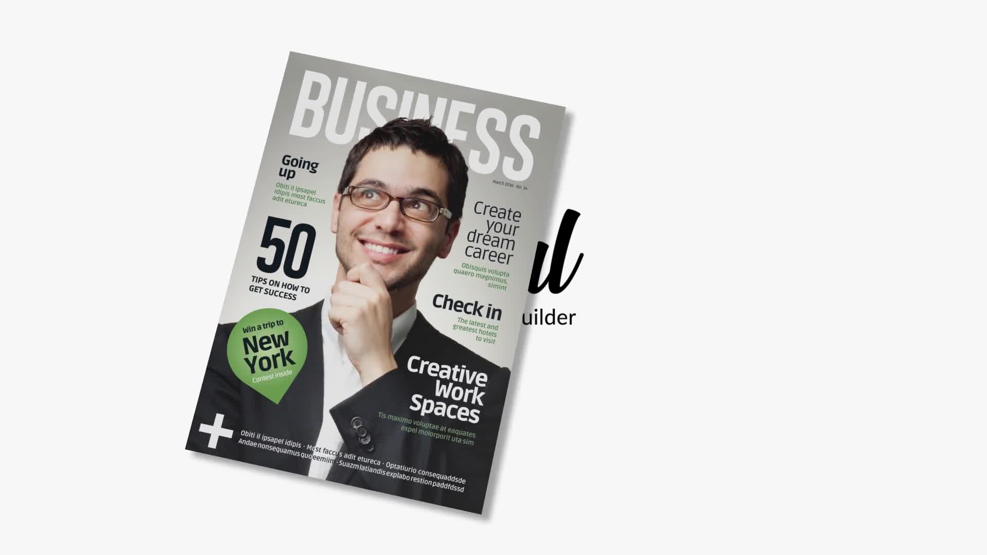 Real Magazine Builder for Element 3D Videohive 29703858 After Effects Image 1
