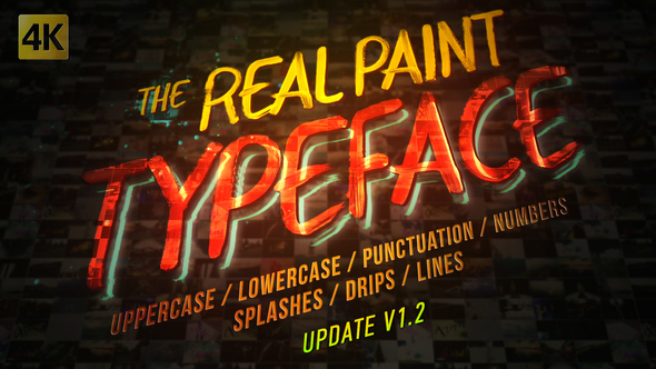 Real Paint Typeface Kit - Download Videohive 19688638