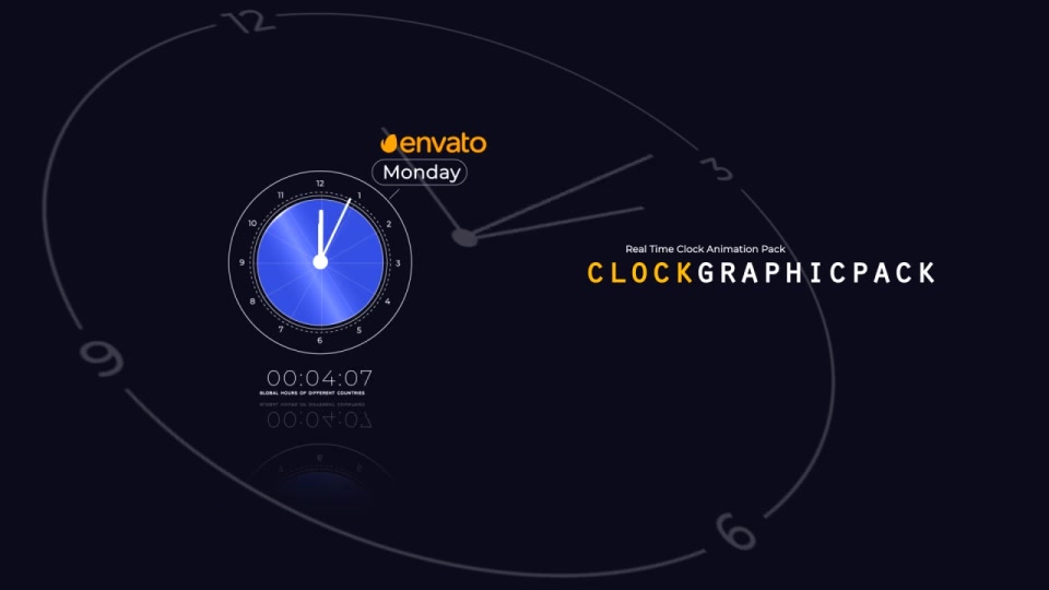 Real Time Clock Animation Pack Videohive 33784578 After Effects Image 7