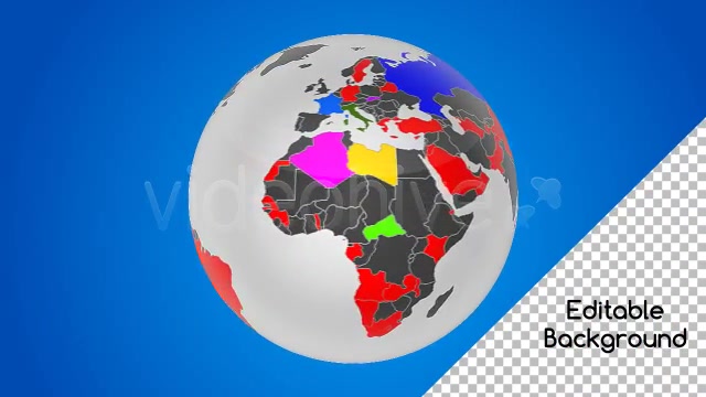 Real World Map Country Highlighter - Download Videohive 3924359