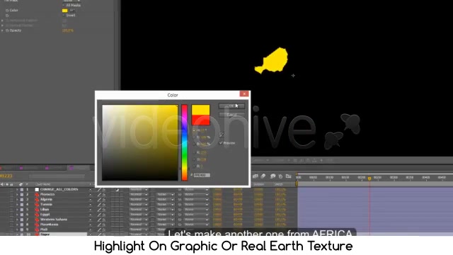 Real World Map Country Highlighter - Download Videohive 3924359