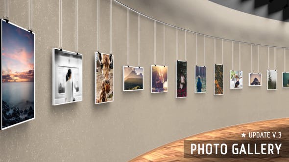 Realistic 3D Photo Gallery - Videohive 14102262 Download