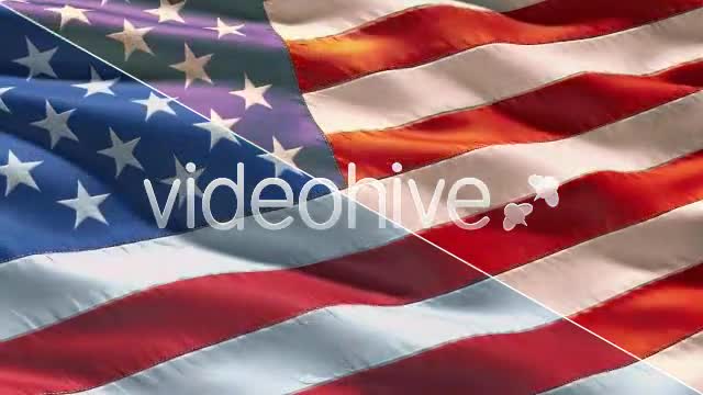 Realistic closeup USA Flag Videohive 212982 Motion Graphics Image 1