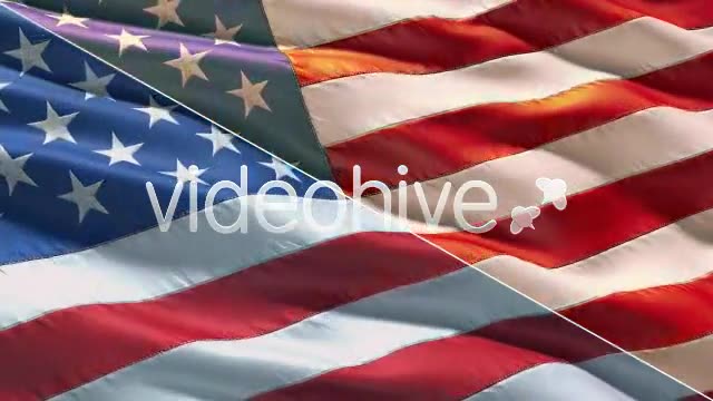 Realistic closeup USA Flag Videohive 212982 Motion Graphics Image 2