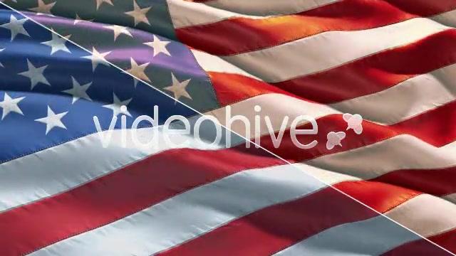 Realistic closeup USA Flag Videohive 212982 Motion Graphics Image 3