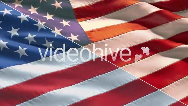 Realistic closeup USA Flag Videohive 212982 Motion Graphics Image 5
