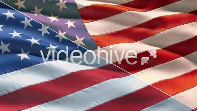 Realistic closeup USA Flag Videohive 212982 Motion Graphics Image 9