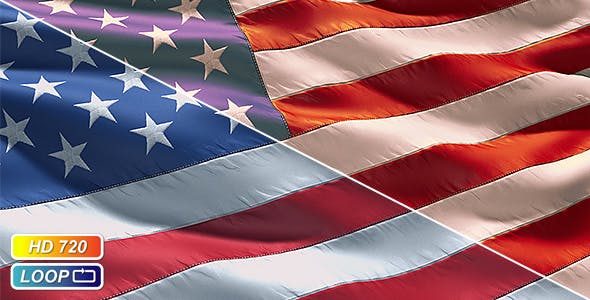 Realistic closeup USA Flag - 212982 Download Videohive