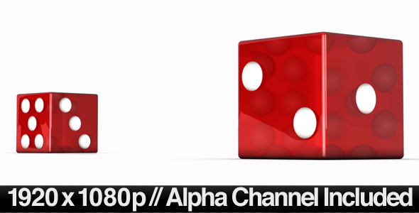 Realistic Dice Roll with Alpha Channel - Download Videohive 397029