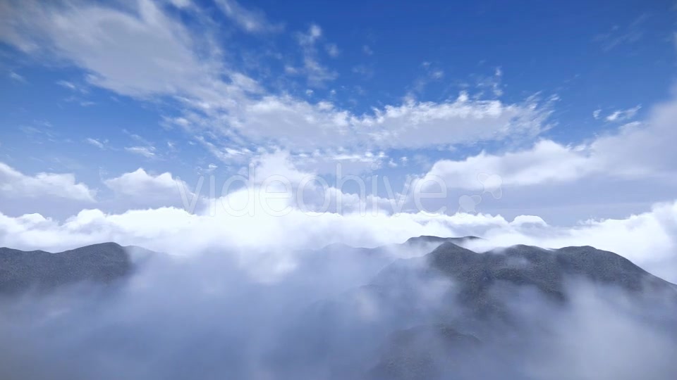 Realistic Flying Above The Clouds And Mountains - Download Videohive 16424661
