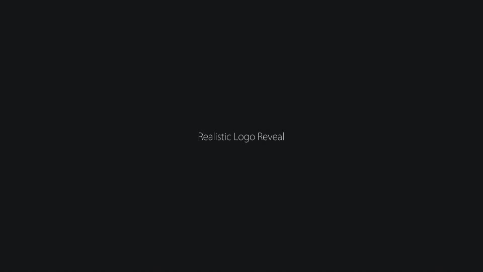 Realistic Logo Reveal - Download Videohive 21706072