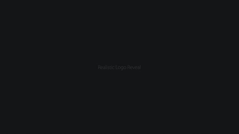 Realistic Logo Reveal - Download Videohive 21706072