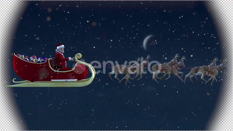 Realistic santa claus and deers Videohive 29589232 Motion Graphics Image 2