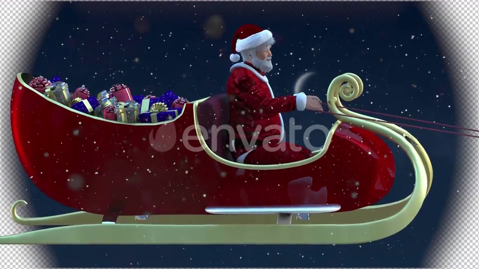 Realistic santa claus and deers Videohive 29589232 Motion Graphics Image 4