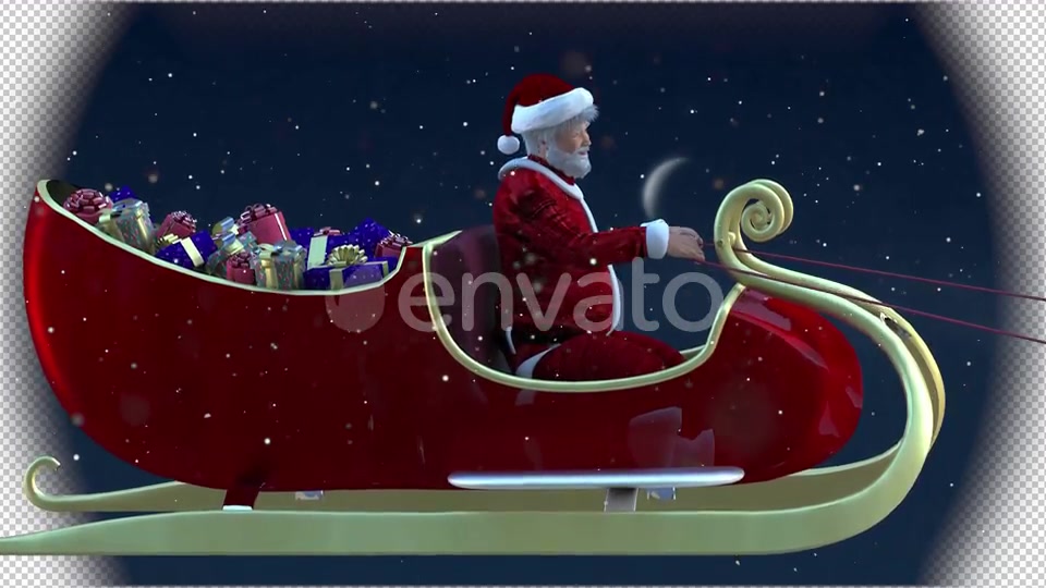 Realistic santa claus and deers Videohive 29589232 Motion Graphics Image 5