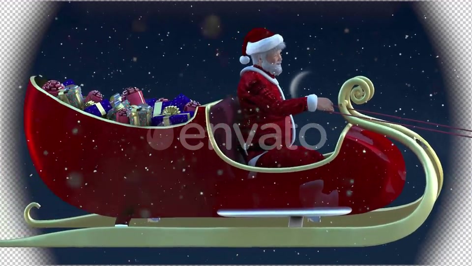 Realistic santa claus and deers Videohive 29589232 Motion Graphics Image 9