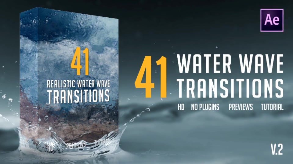 Realistic Water Wave Transitions Pack Videohive 21738483 After Effects Image 13