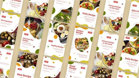 Recipes Ad Instagram Stories - 34005342 Videohive Download