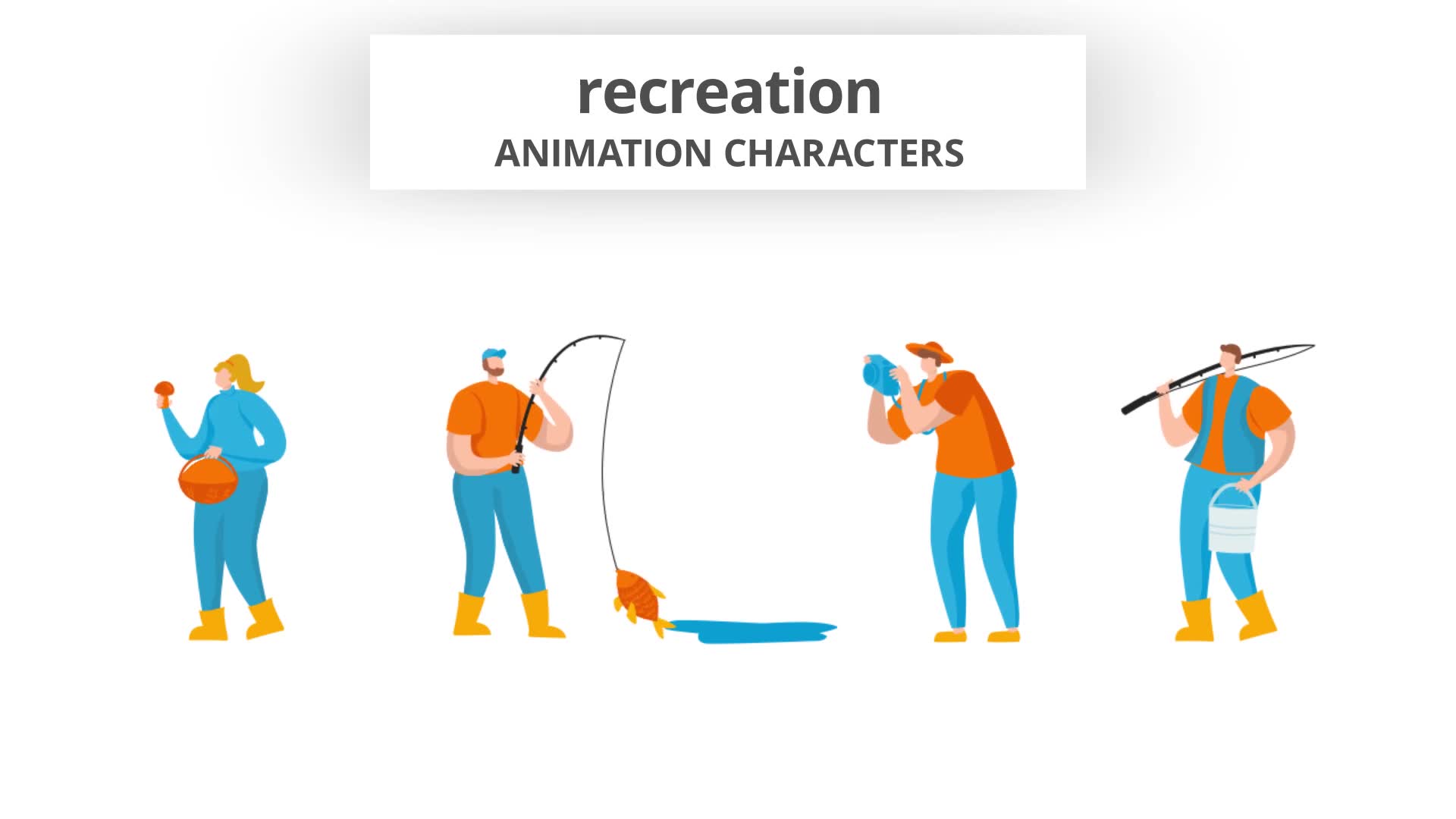 Recreation Character Set Videohive 29102495 After Effects Image 10