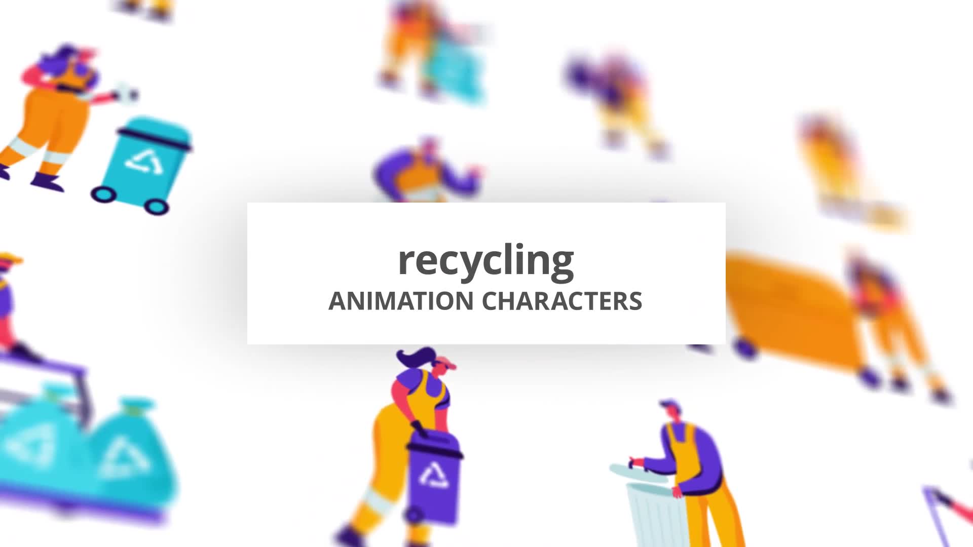 Recycling Character Set Videohive 28672498 After Effects Image 1